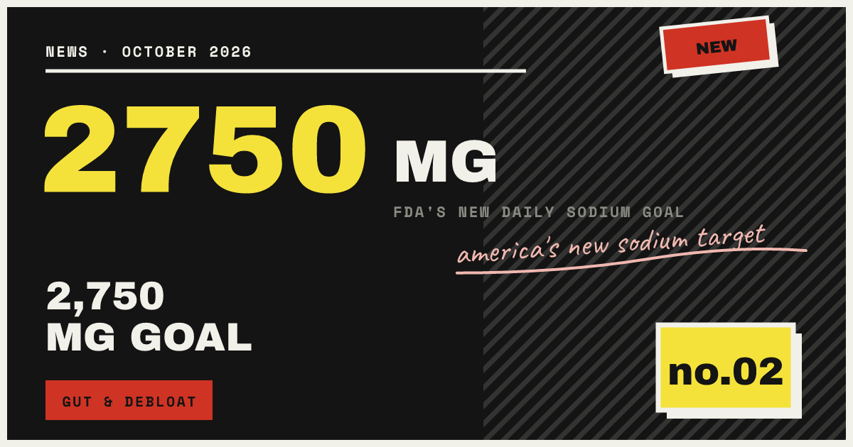 2,750 MG GOAL — america's new sodium target