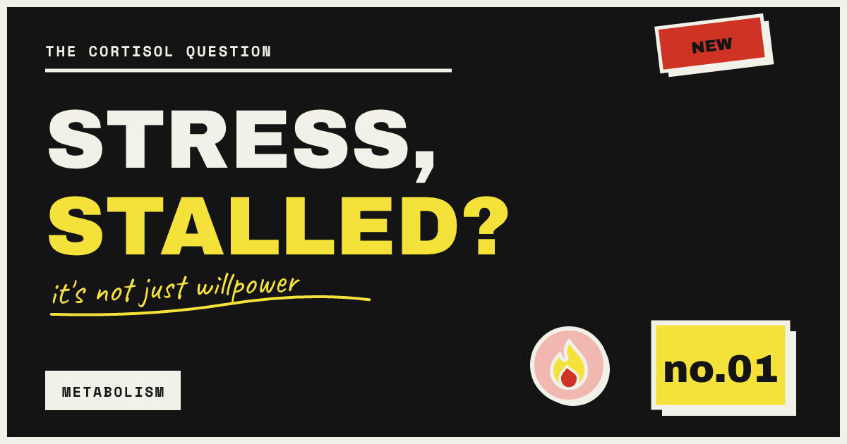 STRESS, STALLED? — it's not just willpower