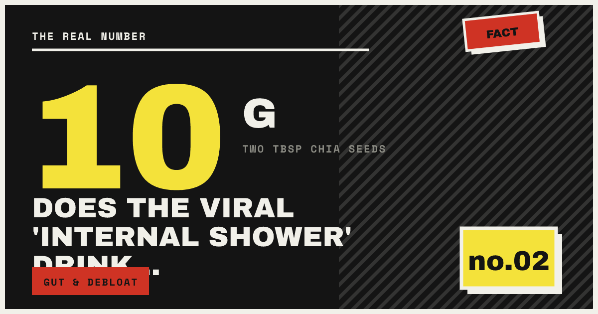 DOES THE VIRAL 'INTERNAL SHOWER' DRINK…
