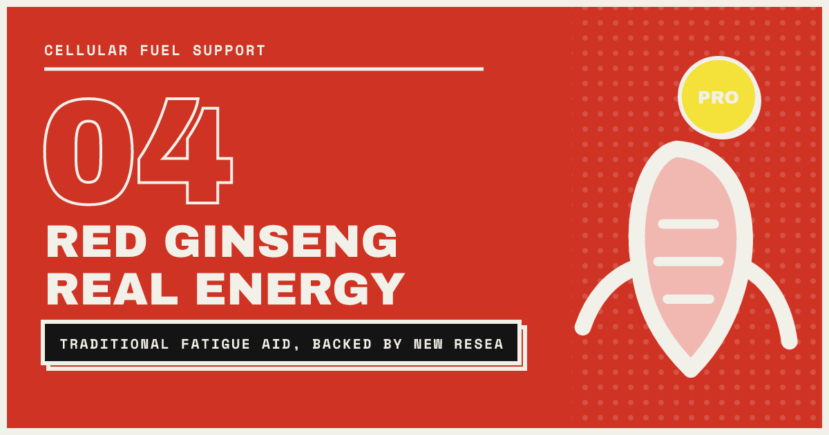 RED GINSENG REAL ENERGY — not a substitute, a sidekick