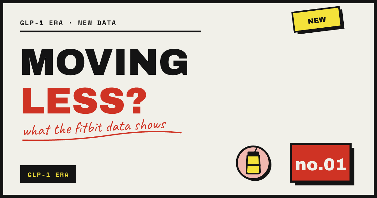 MOVING LESS? — what the fitbit data shows
