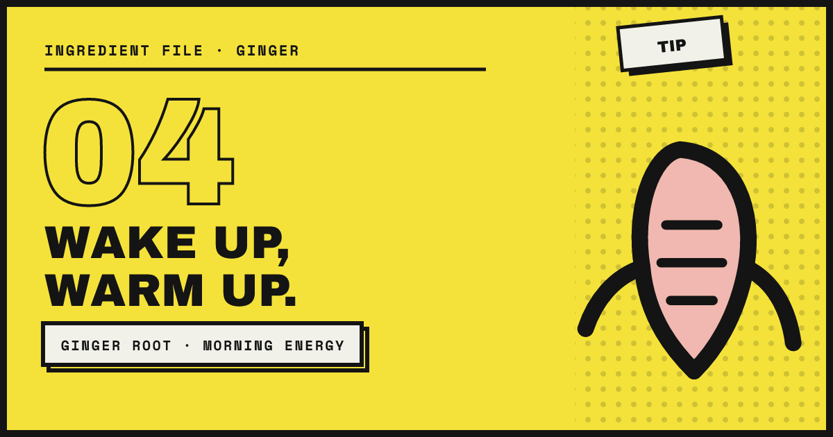 WAKE UP, WARM UP. — an old habit, still useful