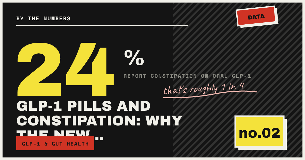 GLP-1 PILLS AND CONSTIPATION: WHY THE NEW… — that's roughly 1 in 4