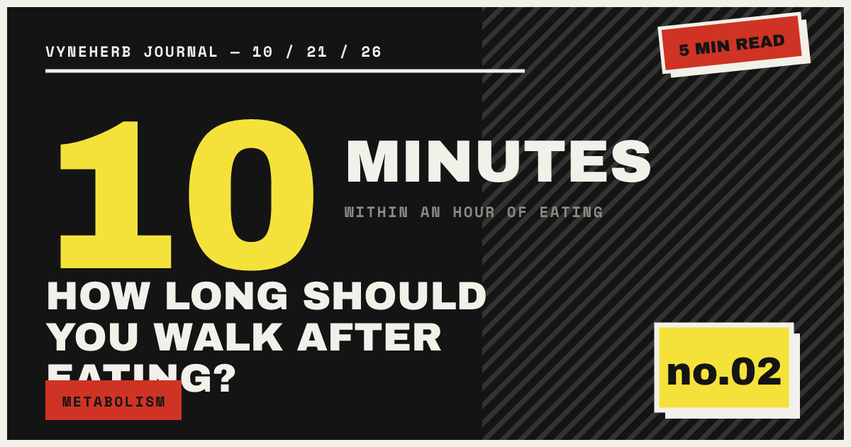 HOW LONG SHOULD YOU WALK AFTER EATING?