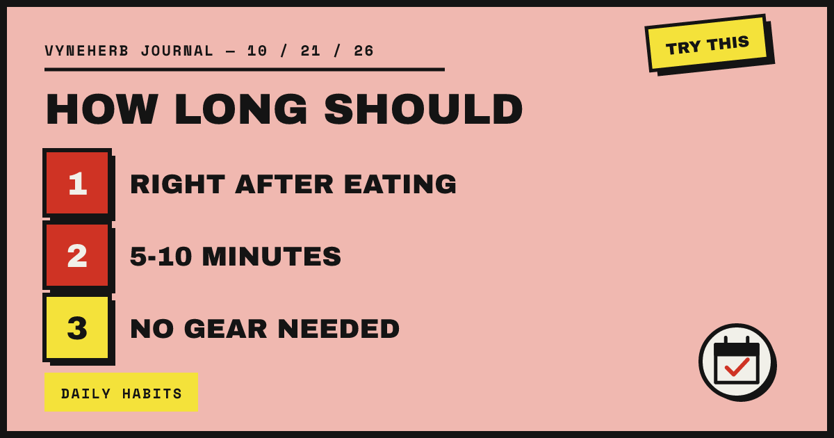 HOW LONG SHOULD YOU WALK AFTER EATING?