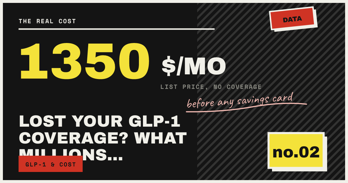 LOST YOUR GLP-1 COVERAGE? WHAT MILLIONS… — before any savings card