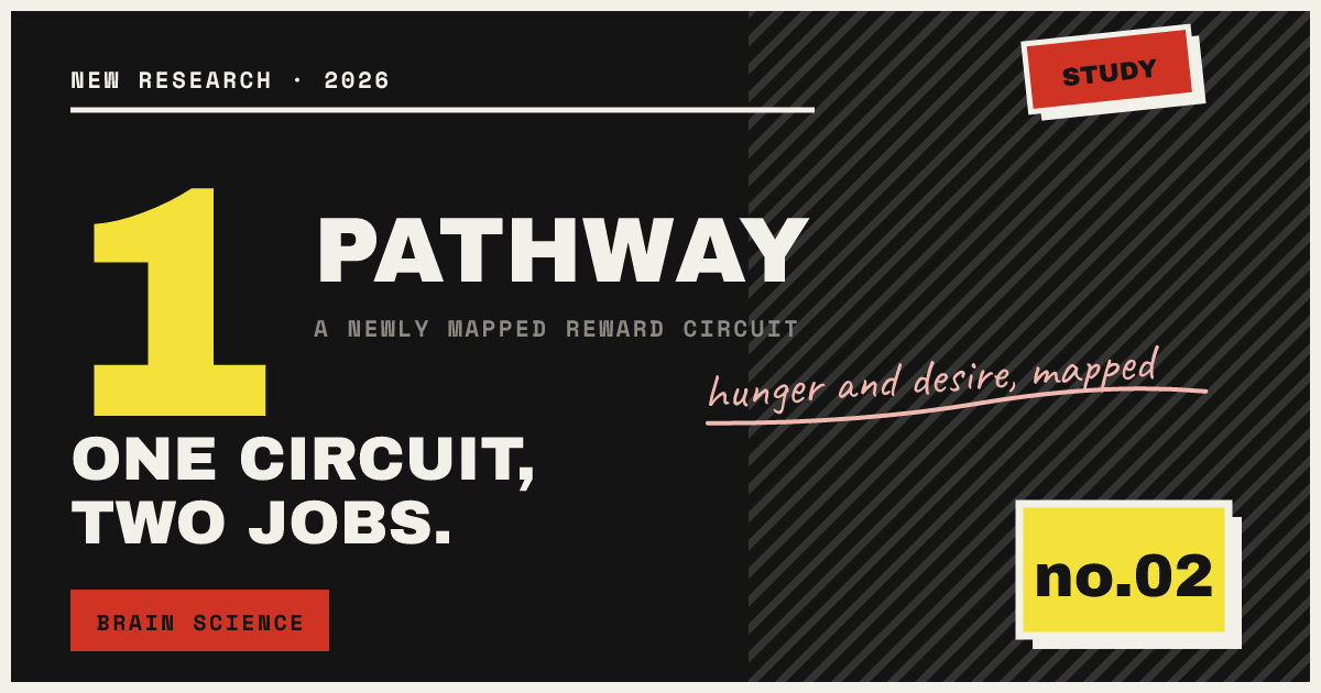 ONE CIRCUIT, TWO JOBS. — hunger and desire, mapped