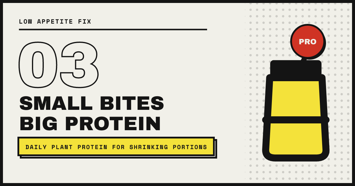 SMALL BITES BIG PROTEIN — protein first bites first