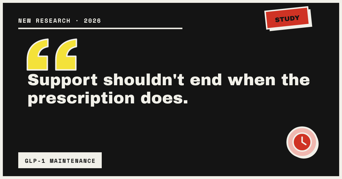 Support shouldn't end when the prescription does.